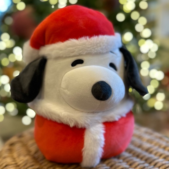 Peanuts Snoopy Squishmallow plush doll Christmas Holiday Santa 2023 11" - Picture 3 of 9